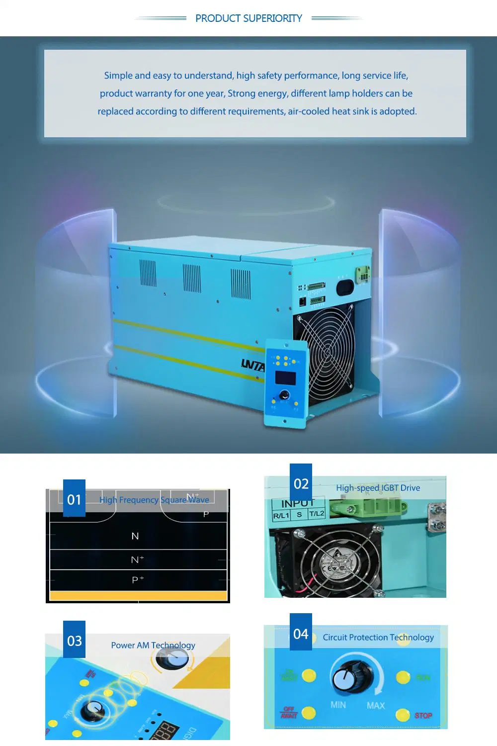 China Directly Supply Industrial UV Electronic Power Supply