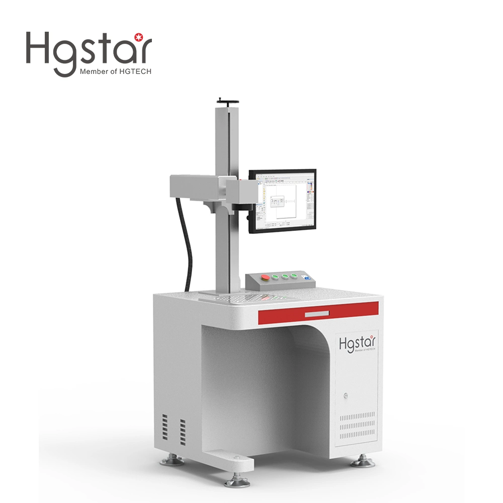 Hgstar High Quality Cheap 3D Crystal Laser Engraving Machine CO2 UV Fiber CNC Laser Marking Machine for Metal 20W 30W 50W 60W 80W 100W with CE