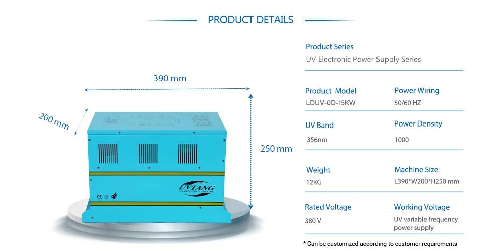 Best Selling High Speed UV Machine Power Supply for UV Lamp