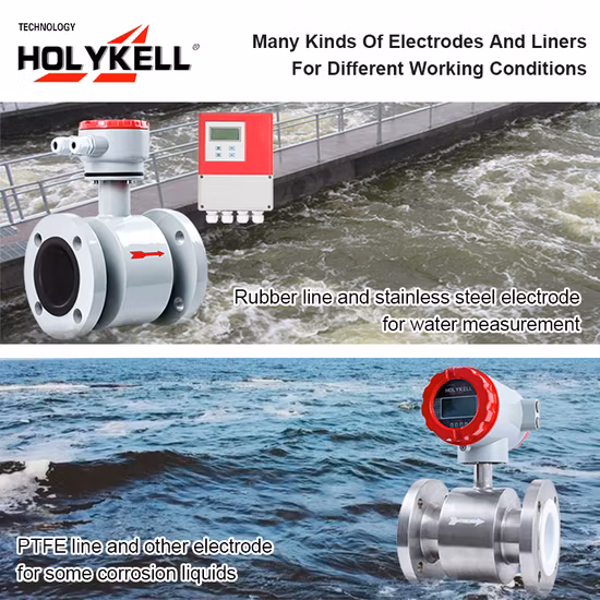 China Digital Magnetic Water Electromagnetic Flowmeter/Flow Meter Price