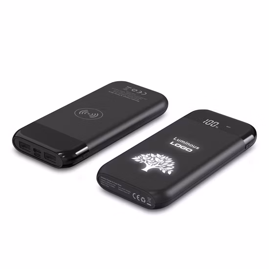 Wireless Charger with Lighting up Logo