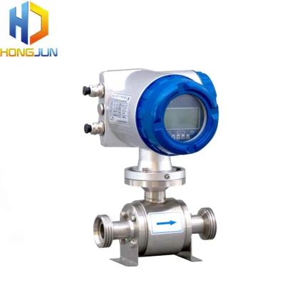 Sanitary Food Production Pharmaceutical Industry Hygienic Electromagnetic Flowmeter